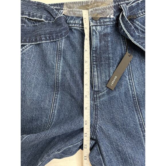 J Brand New! Athena Utility Tie Waist Jeans Blue Dark Wash Casual Stretch 26 - Picture 14 of 16